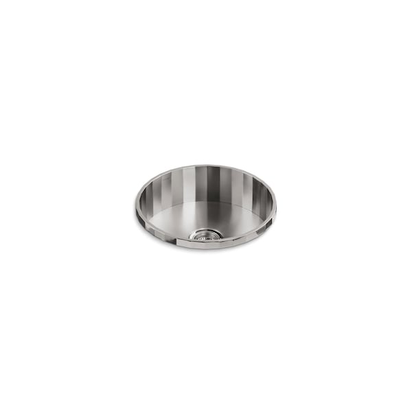 Kohler Brinx Top-Mount Bar Sink, 1 bowl, Top-Mount, Stainless Steel, 18-3/4 in W x 18-3/4 in L x 7.31 in H 3674-NA - main