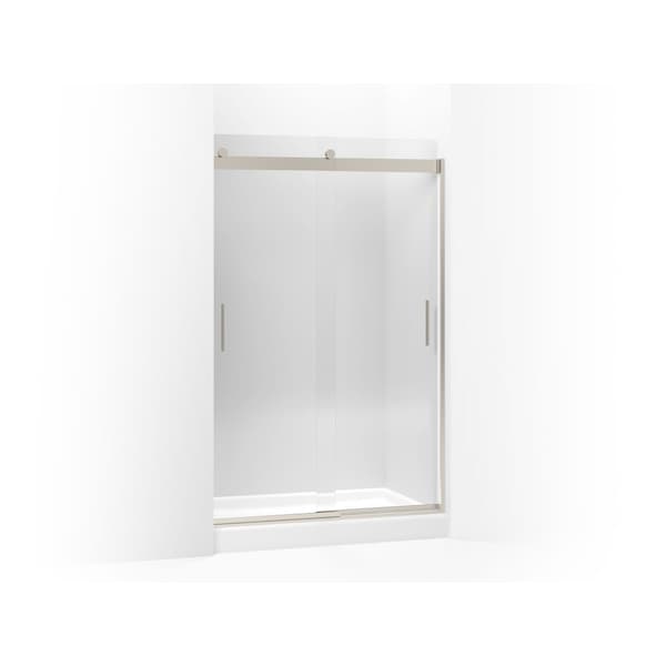 Kohler Levity(R) Sliding Shower Door, 74" H X 43-5/8 - 47-5/8" W, With 1/4" Thick Crystal Clear Glass And Blade Handles 706008-L-MX - main