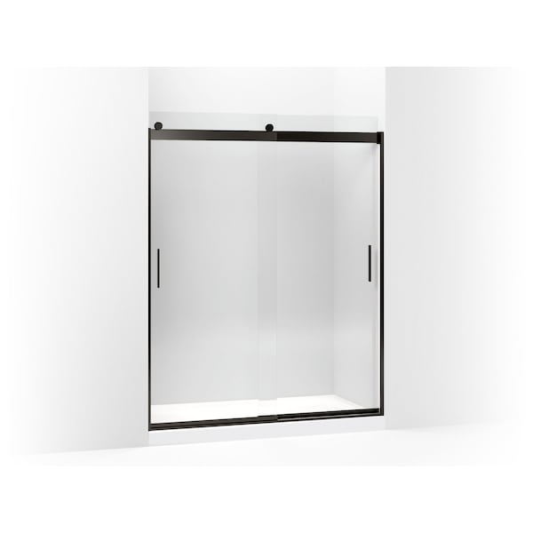 Kohler Levity(R) Sliding Shower Door, 74" H X 56-5/8 - 59-5/8" W, With 1/4" Thick Crystal Clear Glass And Blade Handles 706009-L-ABZ - main