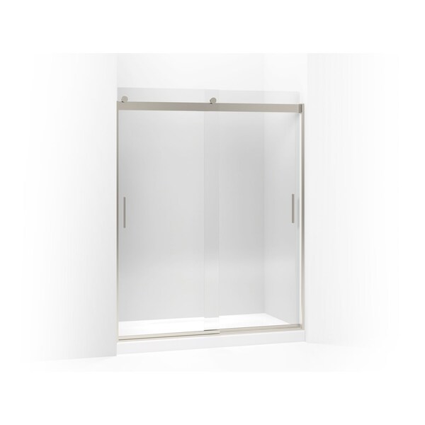 Kohler Levity(R) Sliding Shower Door, 74" H X 56-5/8 - 59-5/8" W, With 1/4" Thick Crystal Clear Glass And Blade Handles 706009-L-MX - main