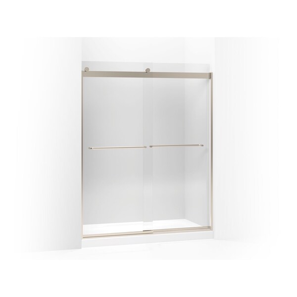 Kohler Levity(R) Sliding Shower Door, 74" H X 56-5/8 - 59-5/8" W, With 1/4" Crystal Clear Glass And Towel Bars K-706015-L-ABV - main
