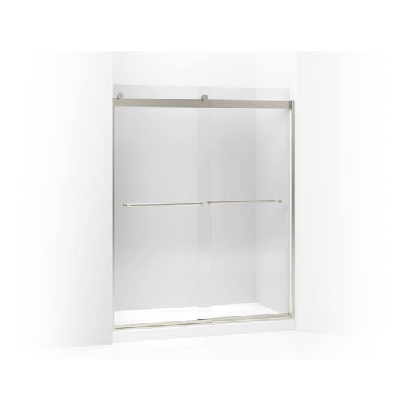 Kohler Levity(R) Sliding Shower Door, 74" H X 56-5/8 - 59-5/8" W, With 1/4" Crystal Clear Glass And Towel Bars 706015-L-MX - main