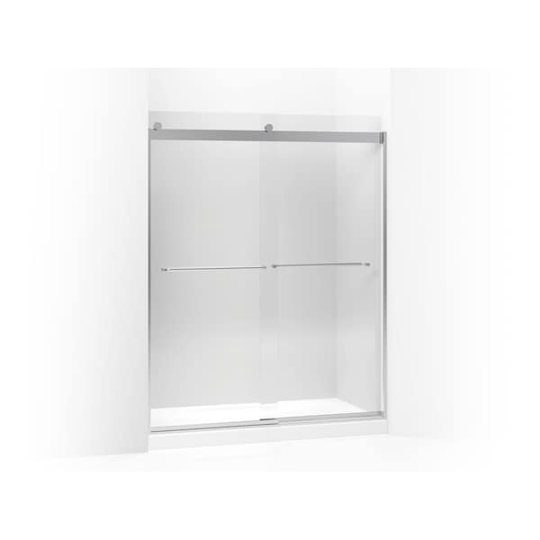 Kohler Levity(R) Sliding Shower Door, 74" H X 56-5/8 - 59-5/8" W, With 1/4" Crystal Clear Glass And Towel Bars K-706015-L-SH - main
