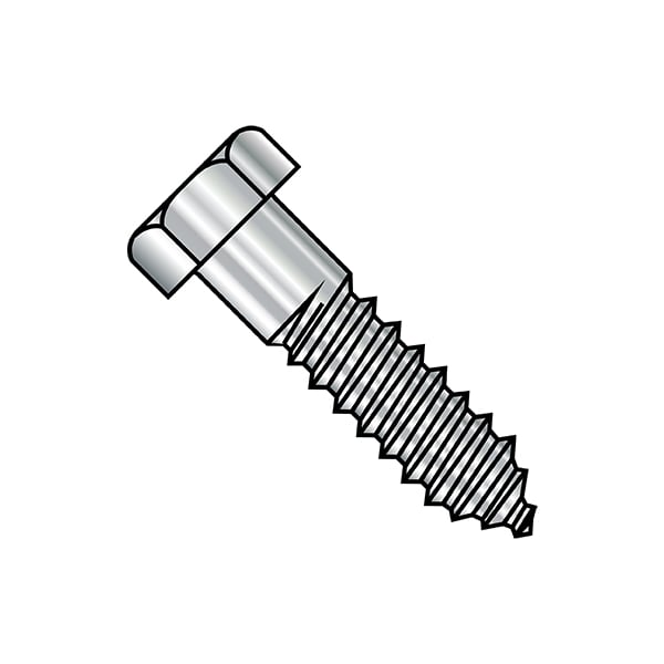 Hex Lag Screw Pk100 1/4x2 L Zinc Hex Lag Screw Pk100 1/4x2 L Zinc