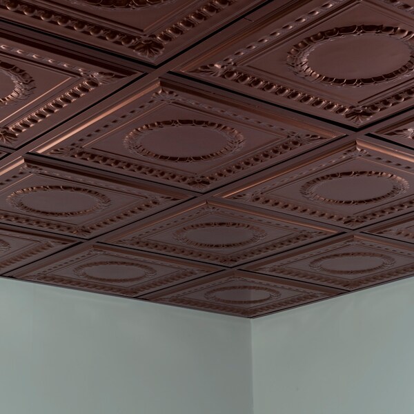 Fasade Rosette 2Ftx2Ft Lay In Ceiling Tile, PK 5, 5 PK PL5726 - main
