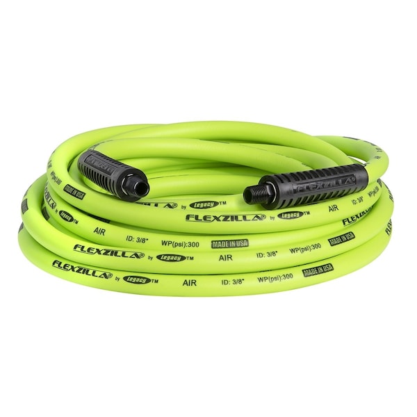 Legacy Flexzilla 3/8"x25 ft Air Hose, 1/4" Mnpt LEGHFZ3825YW2 - main