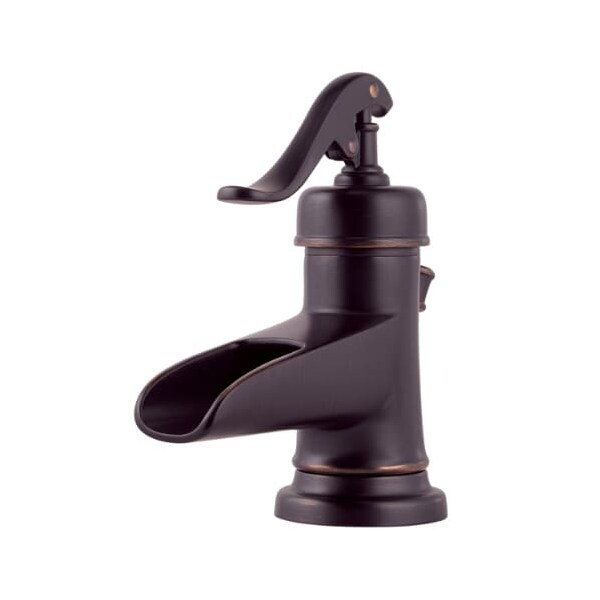 Pfister Single Handle Ashf Single Control 4" Centerset Bath Fc, 4" Mount, Tuscan Bronze 1/3 Hole LF-M42-YPYY - main