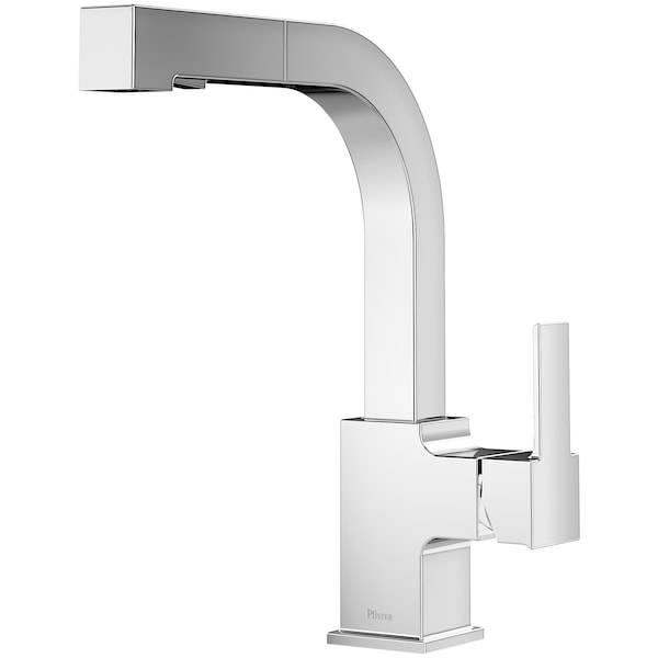 Pfister Residential 1 or 3 Hole Arkitek Single Hdl Pull-Out Kitchen Faucet LG534-LPMC - main