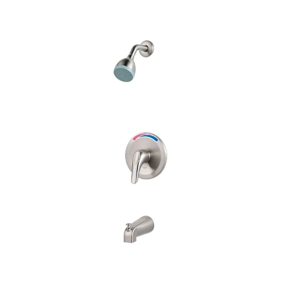 Pfister Single Handle Series Tub And Shower Trim Brushed Nicke, Brushed Nickel 3 Hole LG89-030K - main