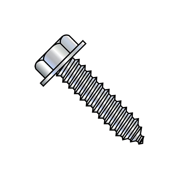 Zoro Select Lag Screw, 5/16 in, 2 in, Steel, Zinc Plated Hex Hex Drive, 700 PK 313207LHW - main