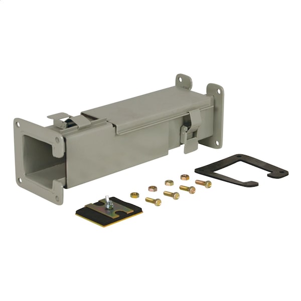 Wiegmann N1 LAY-IN COUNTR CLK TRANSP 8X8 CS, GRY, 1 Rating, Carbon Steel, Polyester Powder LJW81CCW - main