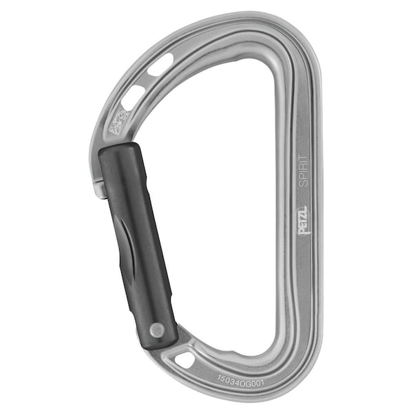 Petzl Spirit Carabiner Straight Gate, Aluminum M061AA00 | Zoro