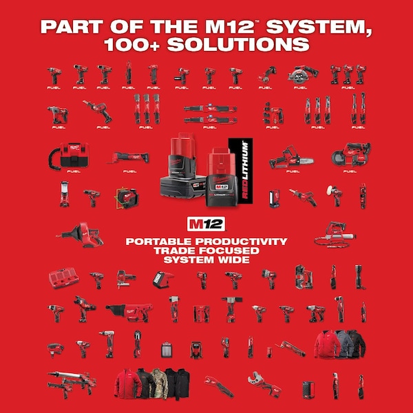 Milwaukee 2454-20 $169.00 M12 FUEL 3/8 