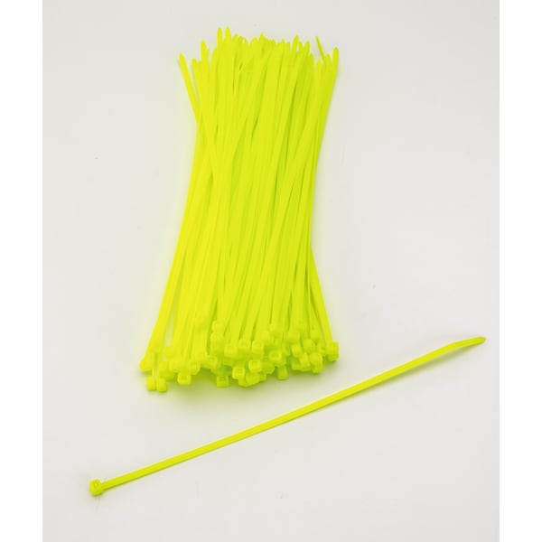 Mutual Industries Cable Tie, 11 in L, Neon Yellow, Plastic, 2 PK M14970-138-11 - main