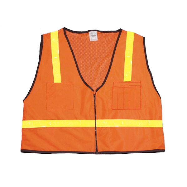 Mutual Industries High Visibility Polyester Mesh Back, PK2, 10 in Height, 10 in Width M16302-138-6 - main