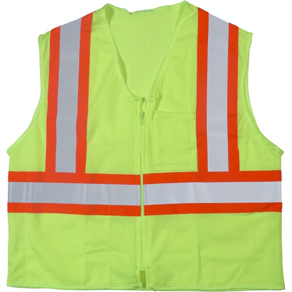 Mutual Industries Hi-Vis Safety Vest L Class 2 2 PK M16376-0-3 - main