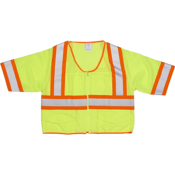 Mutual Industries Hi-Vis Safety Vest 2XL Class 3 2 PK M16391-5 - main