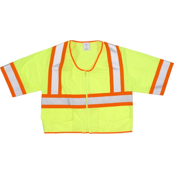 Mutual Industries Hi-Vis Safety Vest 2XL Class 3 2 PK M16392-5 - main