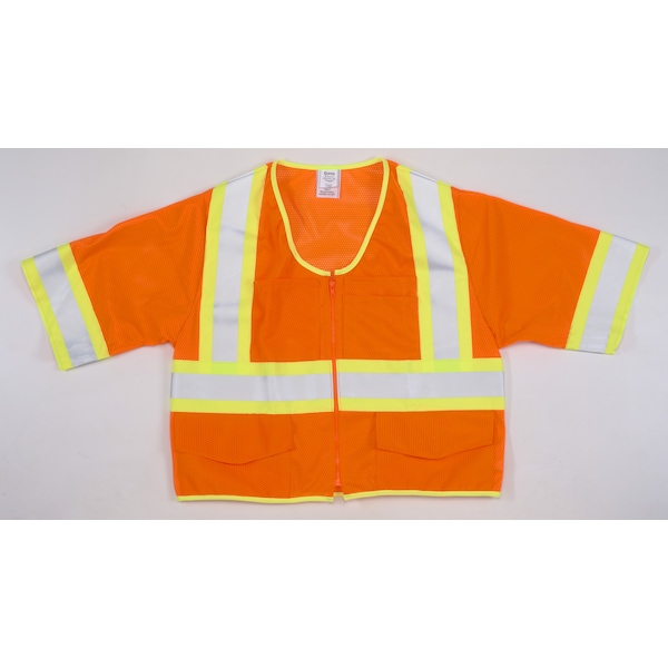 Mutual Industries Hi-Vis Safety Vest 3XL Class 3 2 PK M16393-6 - main