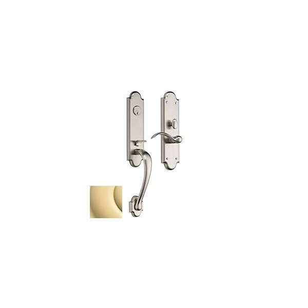 Baldwin Single Cylinder Handlesets Unlacquered Brass M512.031.RENT - main