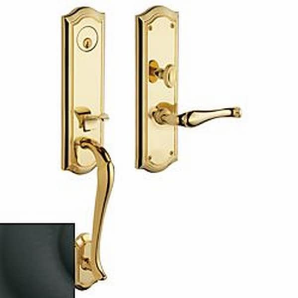 Baldwin Entry Handlesets Satin Black M522.190.RENT - main