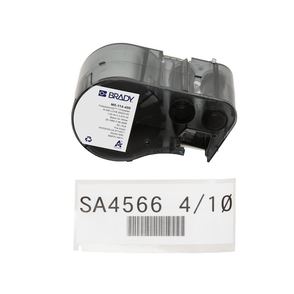 Brady Label/RibbonCartridge, White, 1-1/2inW M5-114-490 - main