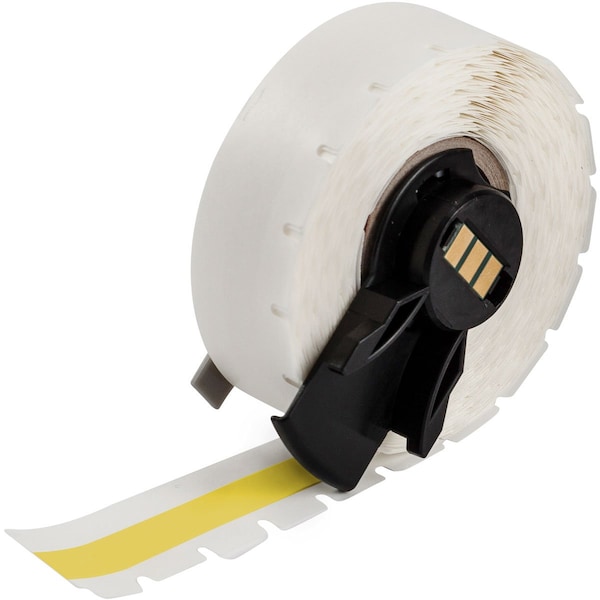 Brady ContinuousLabelStock, Yellow, Gloss, 3/8inW M6C-375-439-YL - main