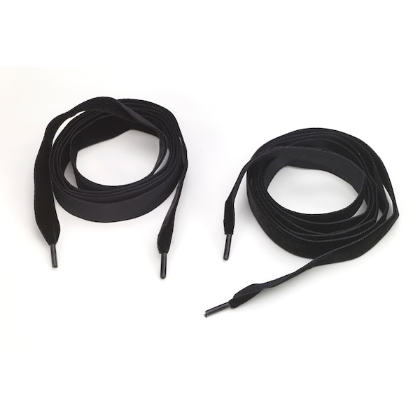 Pearl Velvet 5/8 In Tipped Laces, 60 In Lengths, Black (2Pk) M8900-9999-60V - main