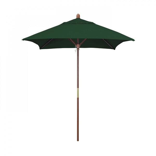 California Umbrella Patio Umbrella, Square, 102.63" H, Sunbrella Fabric, Forest Green 194061035580 - main