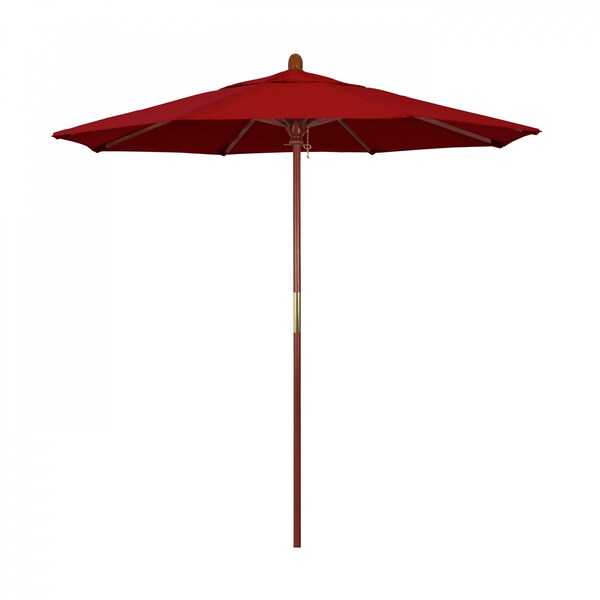 March Patio Umbrella, Octagon, 93.13" H, Sunbrella Fabric, Jockey Red MARE758-5403