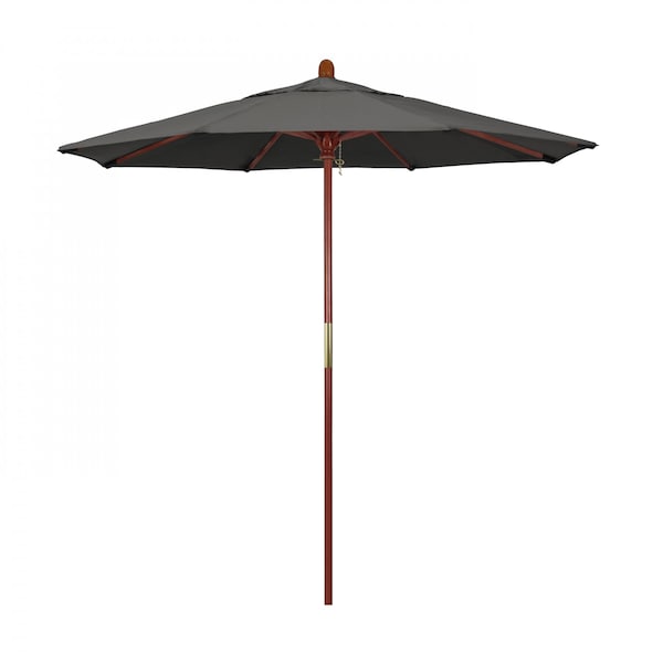 California Umbrella Patio Umbrella, Octagon, 93.13" H, Sunbrella Fabric, Charcoal 194061035696 - main