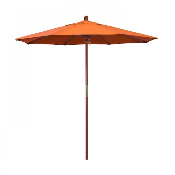 California Umbrella Patio Umbrella, Octagon, 93.13" H, Sunbrella Fabric, Tangerine 194061035719 - main