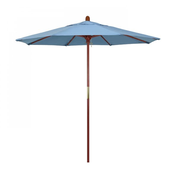 California Umbrella Patio Umbrella, Octagon, 93.13" H, Sunbrella Fabric, Air Blue 194061035740 - main