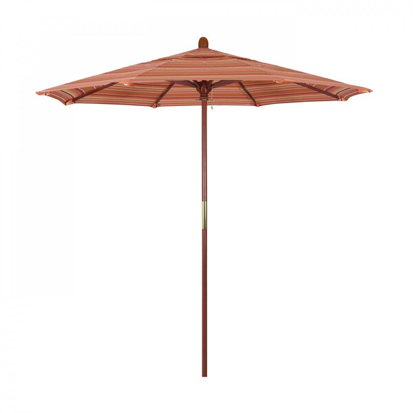 California Umbrella Patio Umbrella, Octagon, 93.13" H, Sunbrella Fabric, Dolce Mango 194061035955 - main