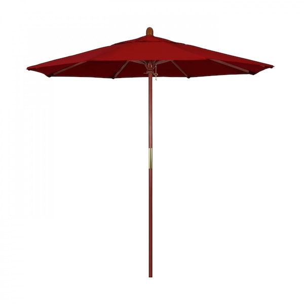 California Umbrella Patio Umbrella, Octagon, 93.13" H, Pacifica Fabric, Red 194061036266