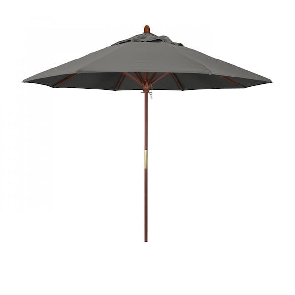 California Umbrella Patio Umbrella, Octagon, 97.5" H, Sunbrella Fabric, Charcoal 194061036556 - main