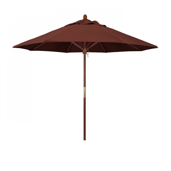California Umbrella Patio Umbrella, Octagon, 97.5" H, Sunbrella Fabric, Henna 194061036587 - main