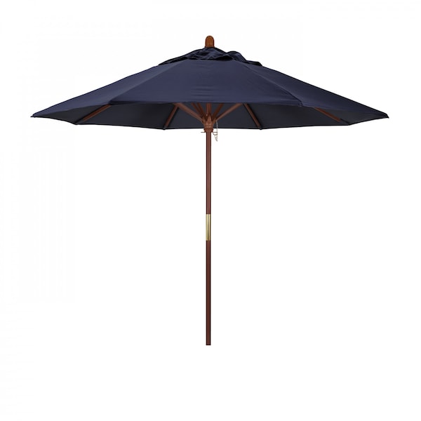 March Patio Umbrella, Octagon, 97.5" H, Sunbrella Fabric, Navy MARE908-5439
