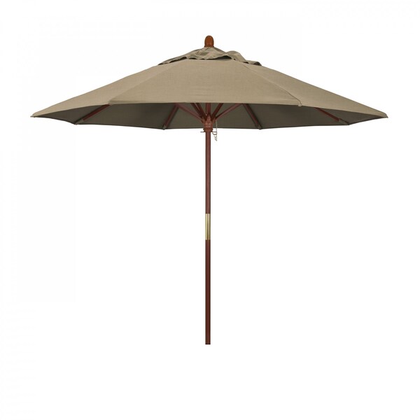 California Umbrella Patio Umbrella, Octagon, 97.5" H, Sunbrella Fabric, Heather Beige 194061036778 - main