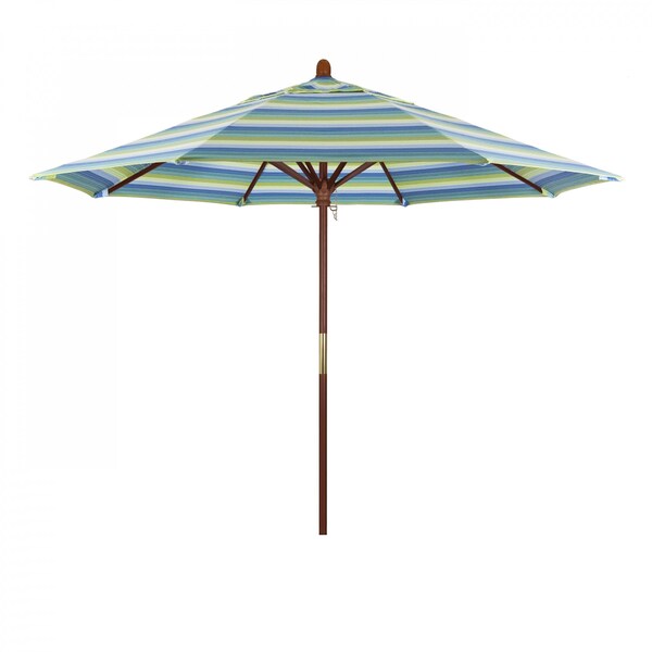 California Umbrella Patio Umbrella, Octagon, 97.5" H, Sunbrella Fabric, Seville Seaside 194061036839 - main