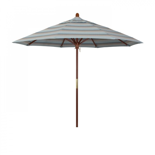 California Umbrella Patio Umbrella, Octagon, 97.5" H, Sunbrella Fabric, Gateway Mist 194061036914 - main