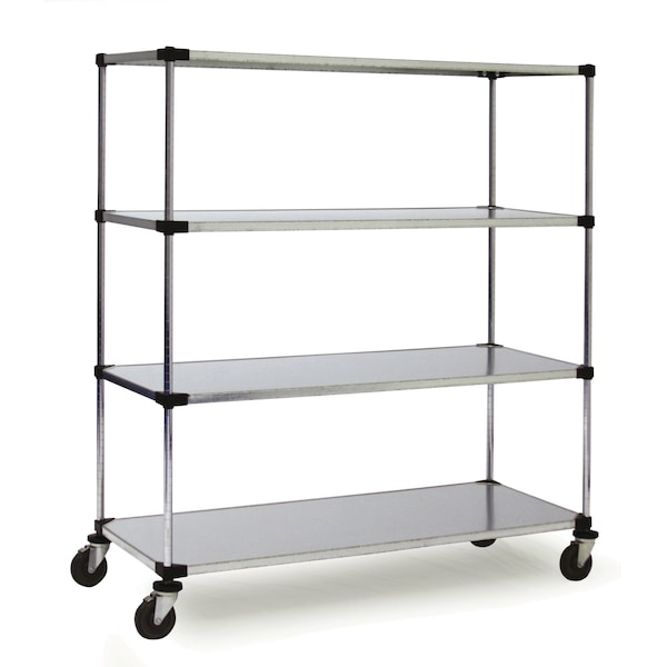 Technibilt Shelving Systems MB Solid Unit, w/Casters, 5 Shelf, 18x48x80