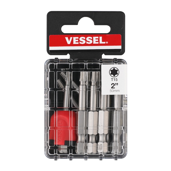 Vessel NECK TORSION Power Bit T15x50 W/ M, PK10 MGETX1550P10T - main