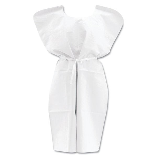 Medline Disposable Patient Gowns, 3-Ply T/P, PK50 NON24355