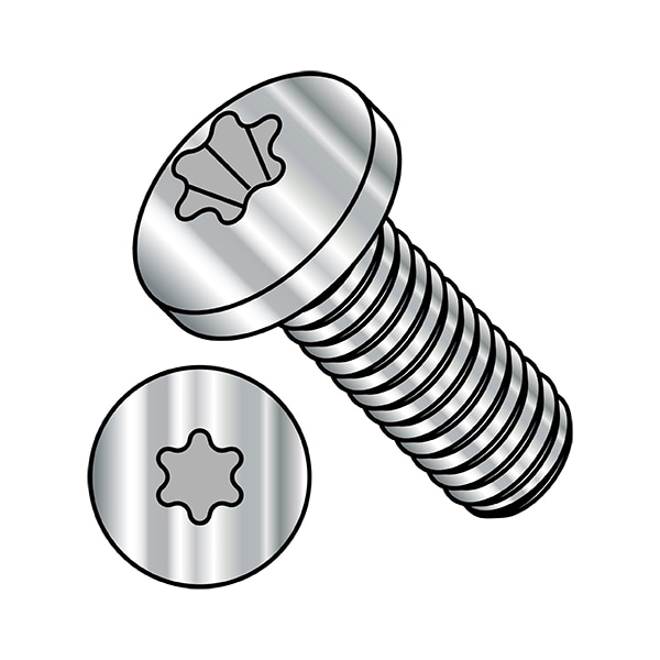 Zoro Select M5-0.80 x 12 mm Torx Pan Machine Screw, Plain A4 Stainless Steel, 2000 PK MI512MTPA4 - main