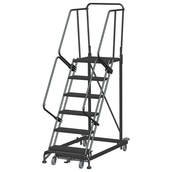 Ballymore Safety Rolling Ladder, Steel, 60 in.H ML063221G - main