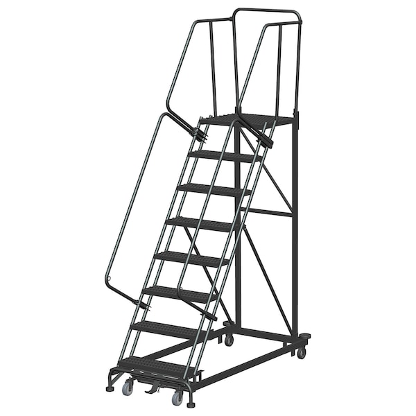Ballymore Safety Rolling Ladder, Steel, 80 in.H ML083221G - main