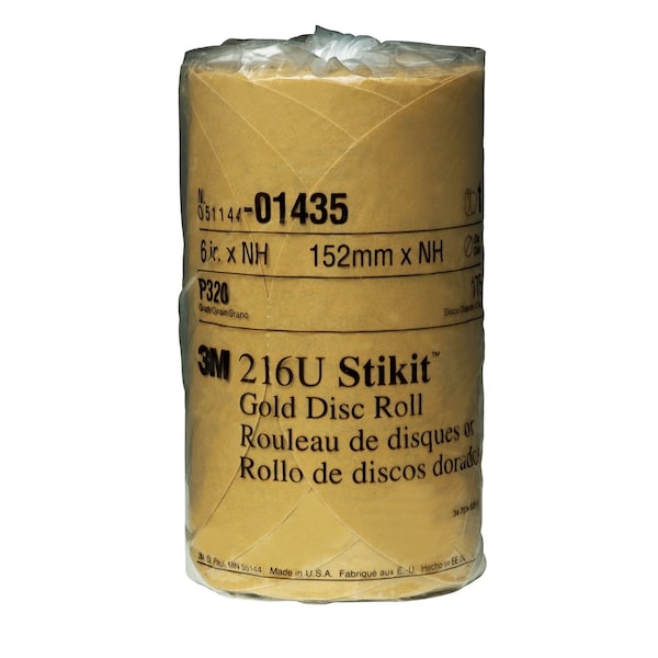 3M Stikit Gold Disc Roll, 175 Discs Per Roll, 6" MMM1435 - main