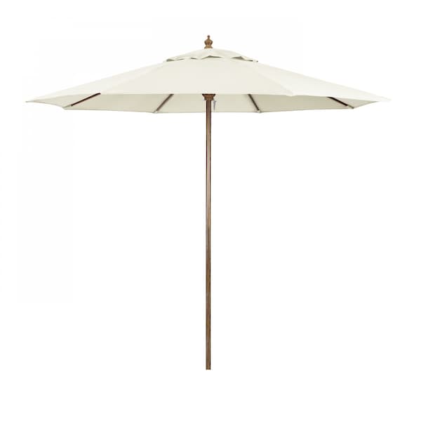 March Patio Umbrella, Octagon, 97.63" H, Polyester Fabric, Natural MOW908202-P10