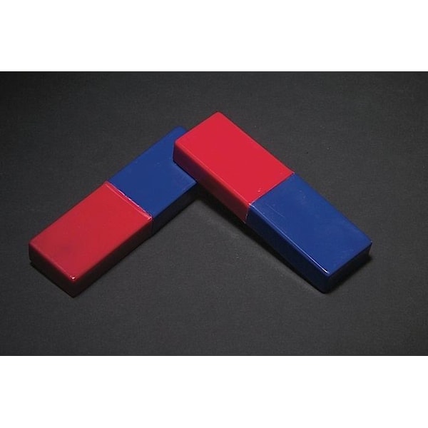 United Scientific Magnets, Plastic Covered, Red/Blue, PK 2 MPC080